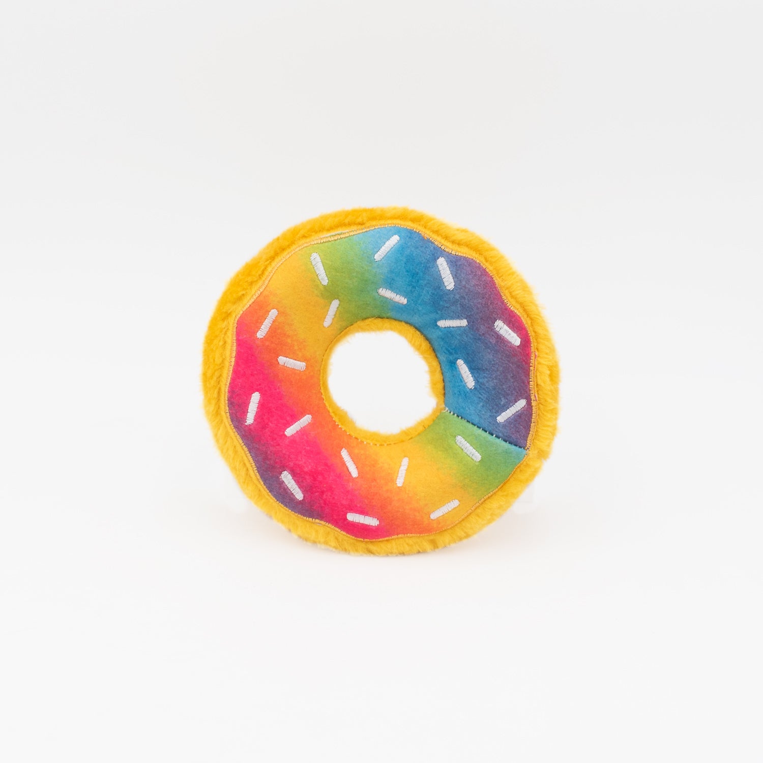 ZippyPaws Donutz Dog Toy Rainbow Medium 810032680213