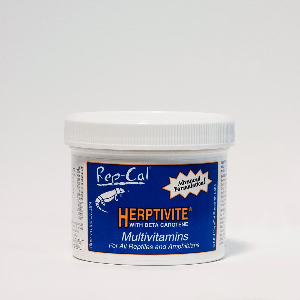Rep-Cal Research Labs Herptivite with Beta Carotene Multivitamins Reptile Supplement 3.3 oz