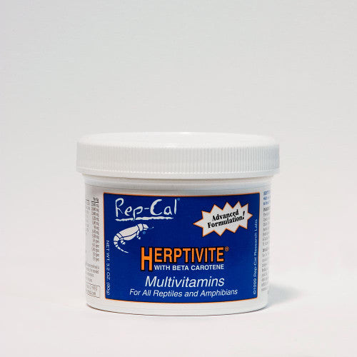 Rep - Cal Research Labs Herptivite with Beta Carotene Multivitamins Reptile Supplement 3.3 oz