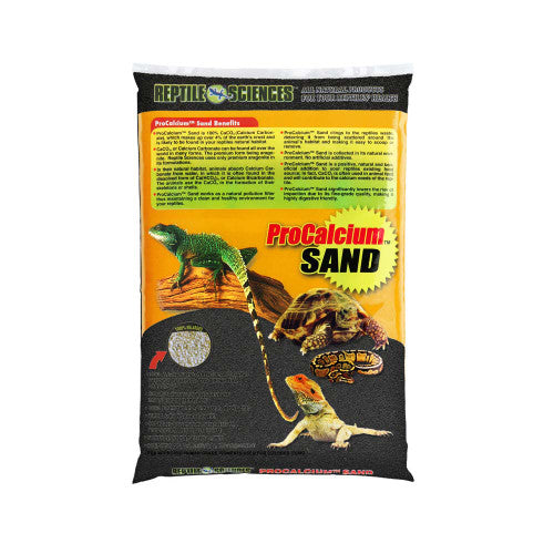 Reptil Sciences ProCalcium Terrarium Sand Black 4/10 lb - Reptile