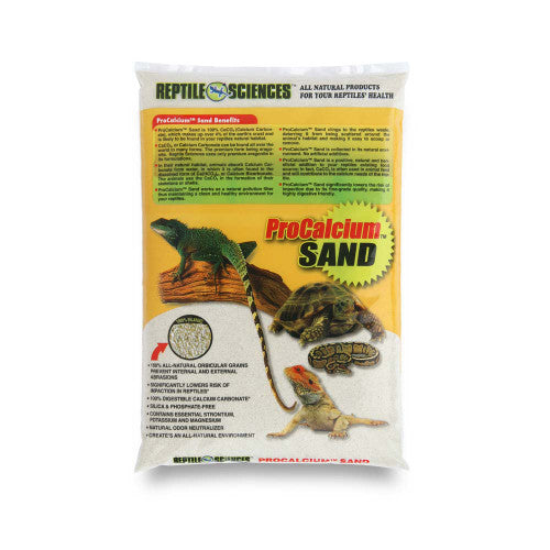 Reptil Sciences ProCalcium Terrarium Sand Natural White 4/10 lb - Reptile