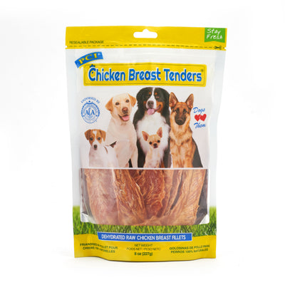 Pet Center Chicken Breast Tenders Dog Treat Bag 8 oz 727348880087