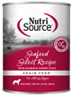 NutriSource Select Recipe Grain Free Canned Dog Food Seafood Select 12ea/12.3 oz 073893021261