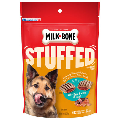 Milk-Bone Stuffed Dog Treats Bacon & Beef 10 oz 079100264872