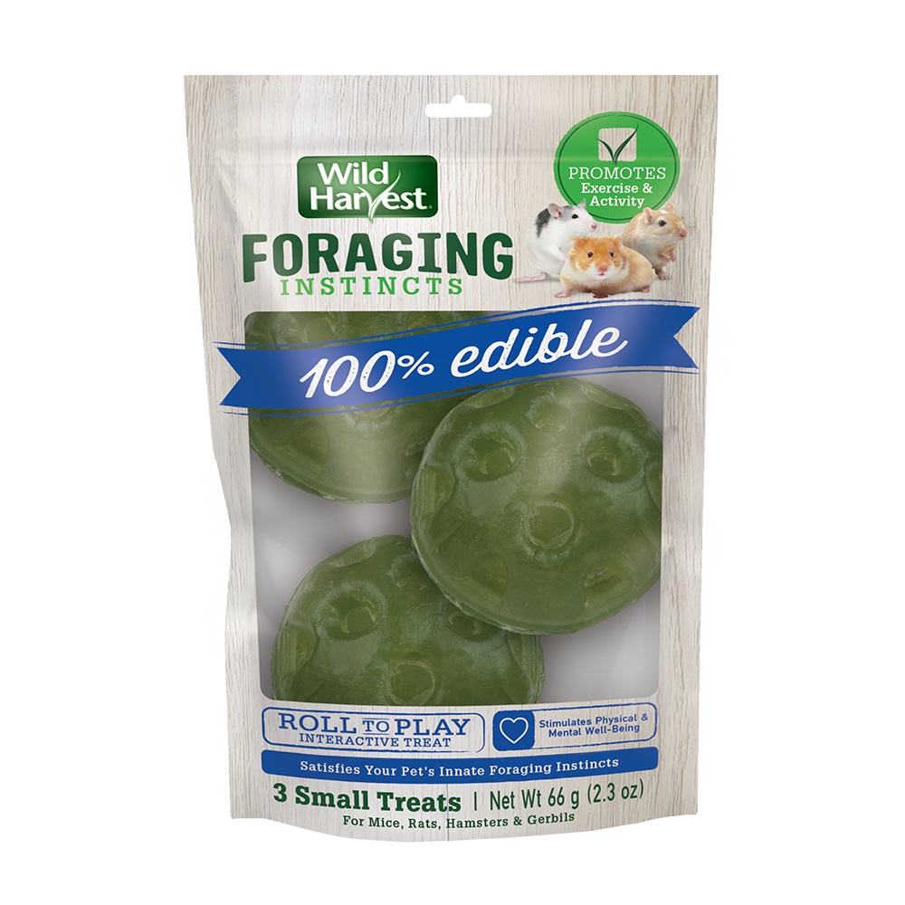 Wild Harvest Foraging Instincts Roll to Play Small Animal Treat Small, 3 pk 026851992639