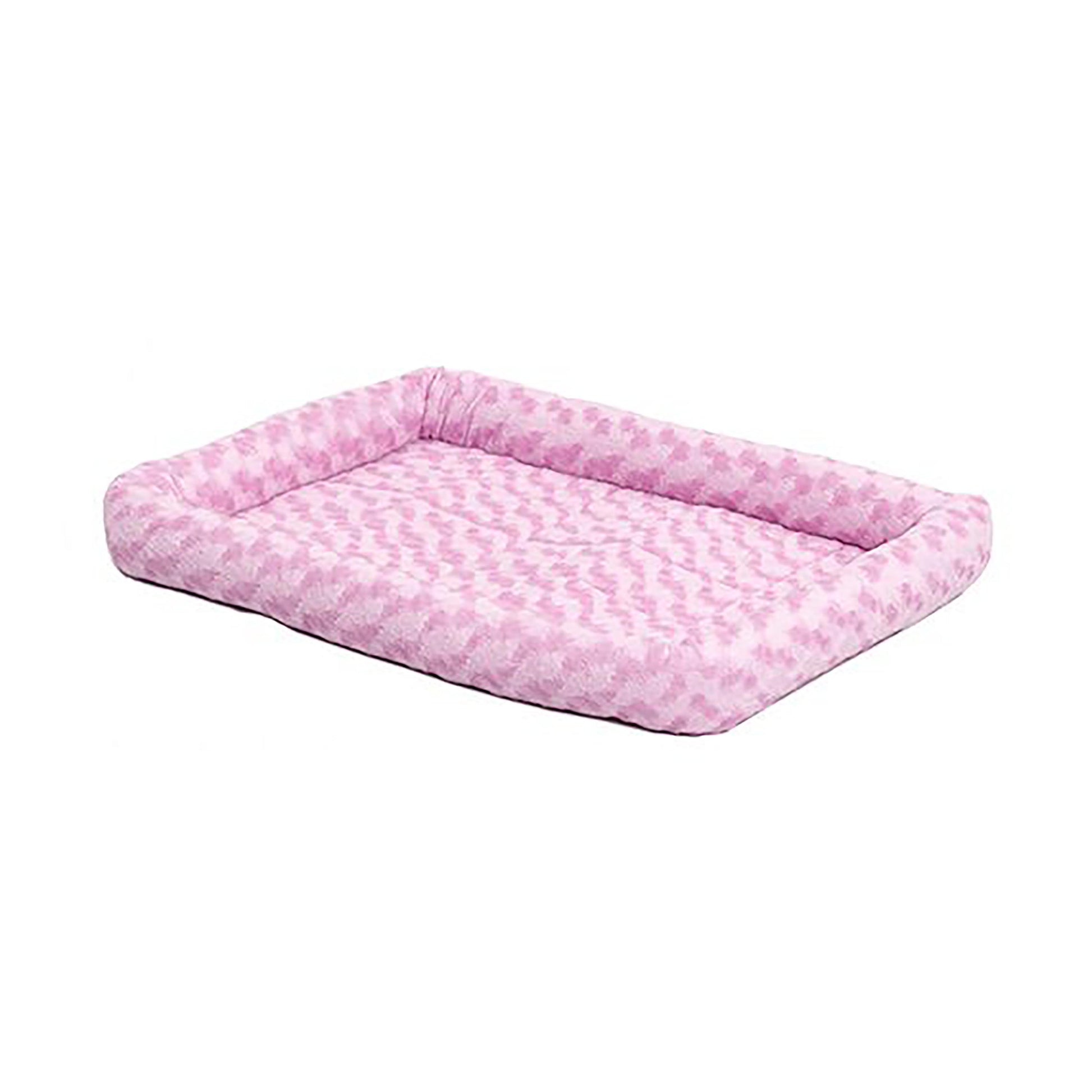 MidWest Homes for Pets QuietTime Bolster Dog Bed Pink 18In X 24 in 027773007180