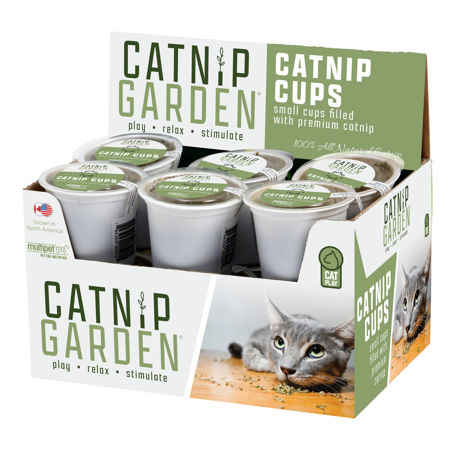 Multipet Catnip Garden North American Catnip K-Cup Box 12ea/4 g, 12 pk 784369205015