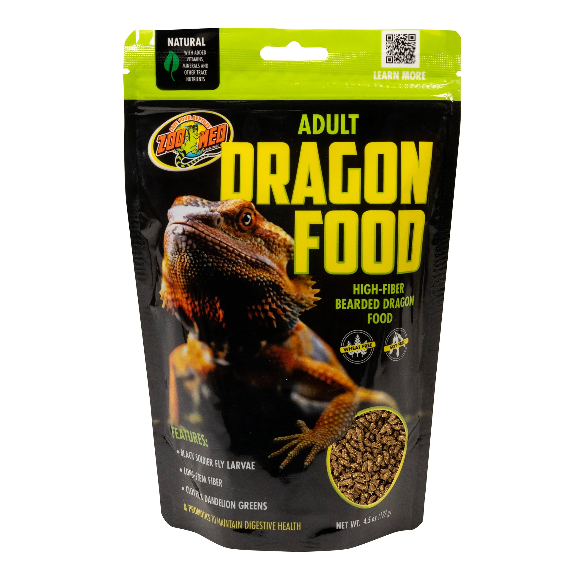 Zoo Med Adult High Fiber Dragon Food 4.5 oz 097612402780