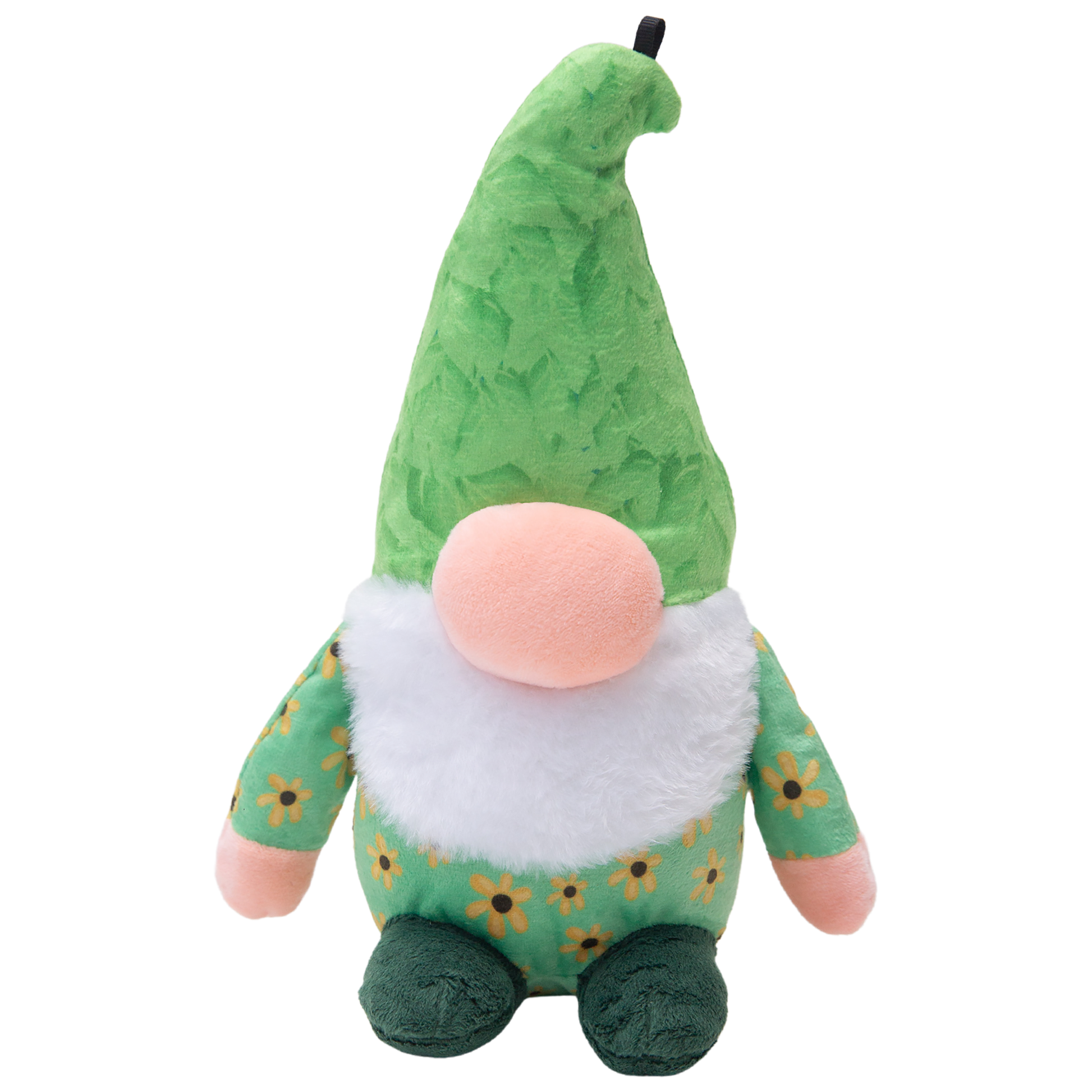 Snugarooz Meadow the Gnome Plush Dog Toy 10 in 632726319243