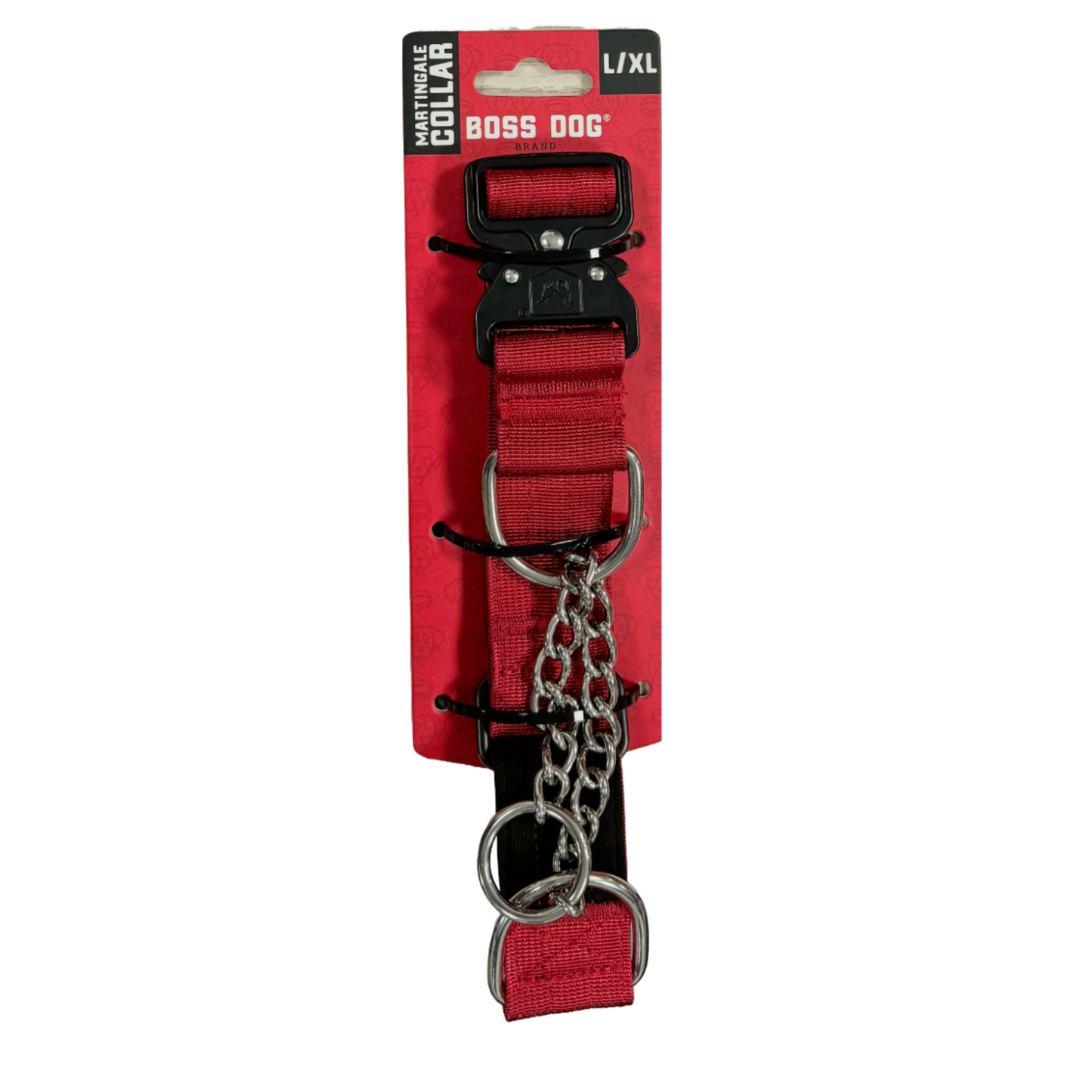 Boss Dog Martingale Dog Collar Red Large/X-Large 860011384588