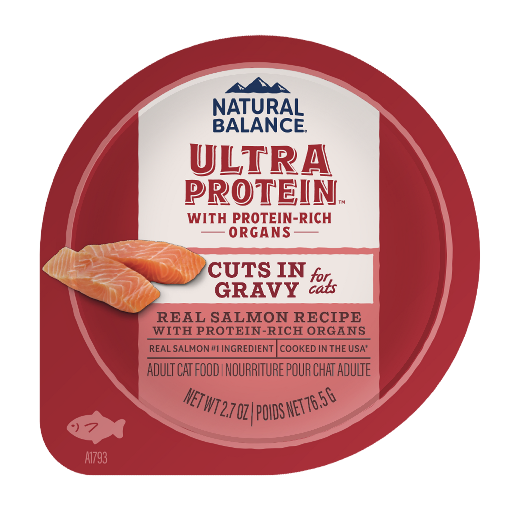 Natural Balance Pet Foods Ultra Protein Cuts in Gravy Wet Cat Food Salmon 10ea/2.7 oz 723633007047