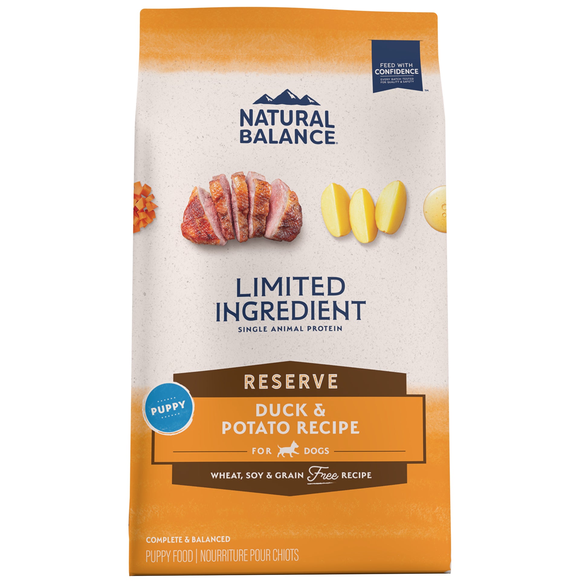 Natural Balance Pet Foods Limited Ingredient Reserve Grain Free Puppy Dry Dog Food Duck & Potato 22 lb 723633014601