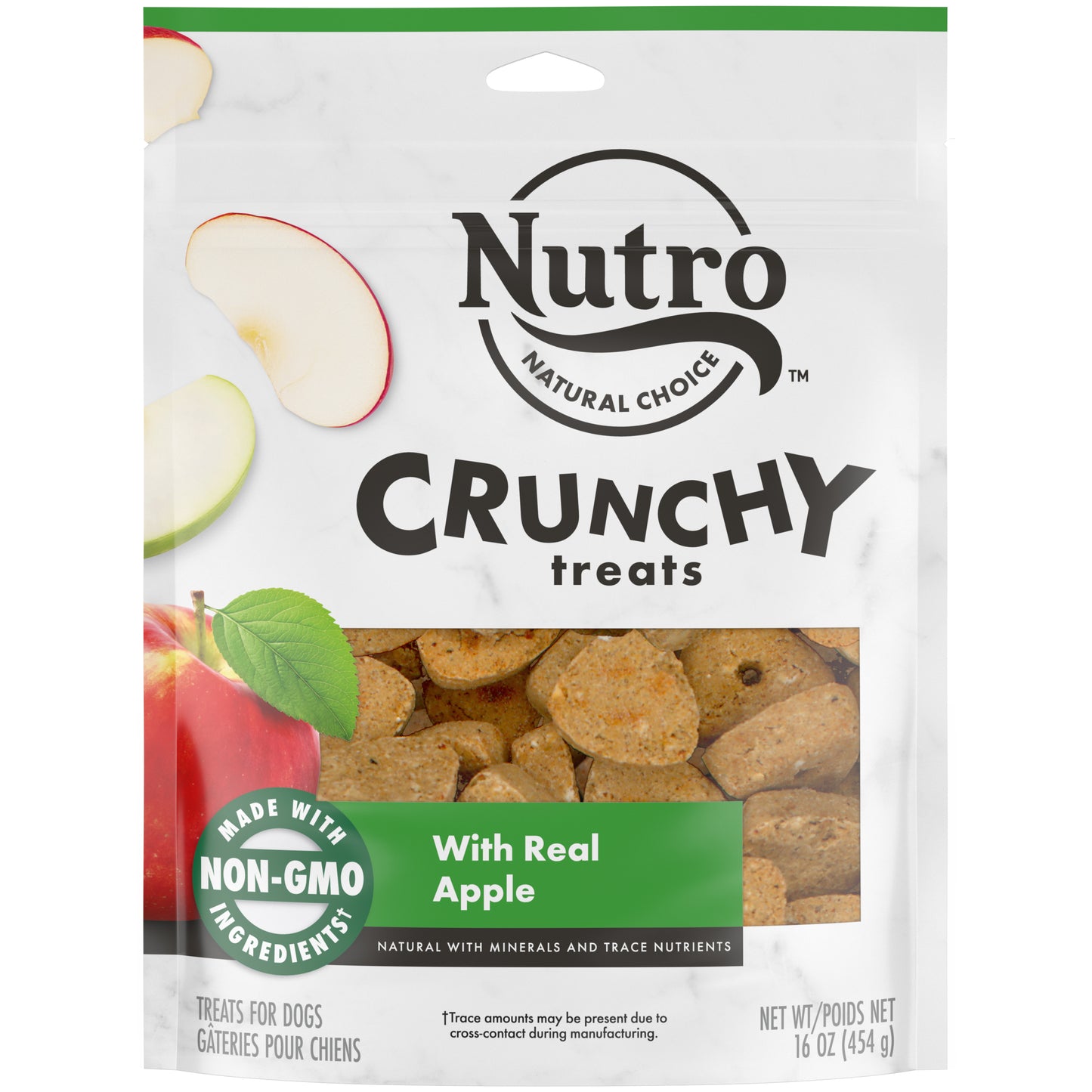 Nutro Products Crunchy Dog Treats Apple 16 oz 079105110921