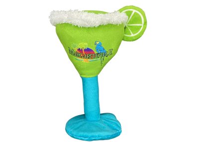 Multipet Margaritaville Margarita Glass Dog Toy Green 8 in 784369563641
