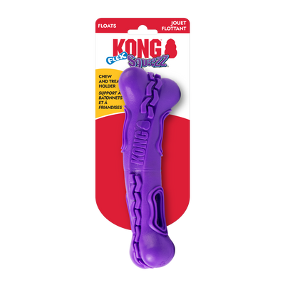 KONG Squeezz Flex Bone Dog Toy Medium 035585506463