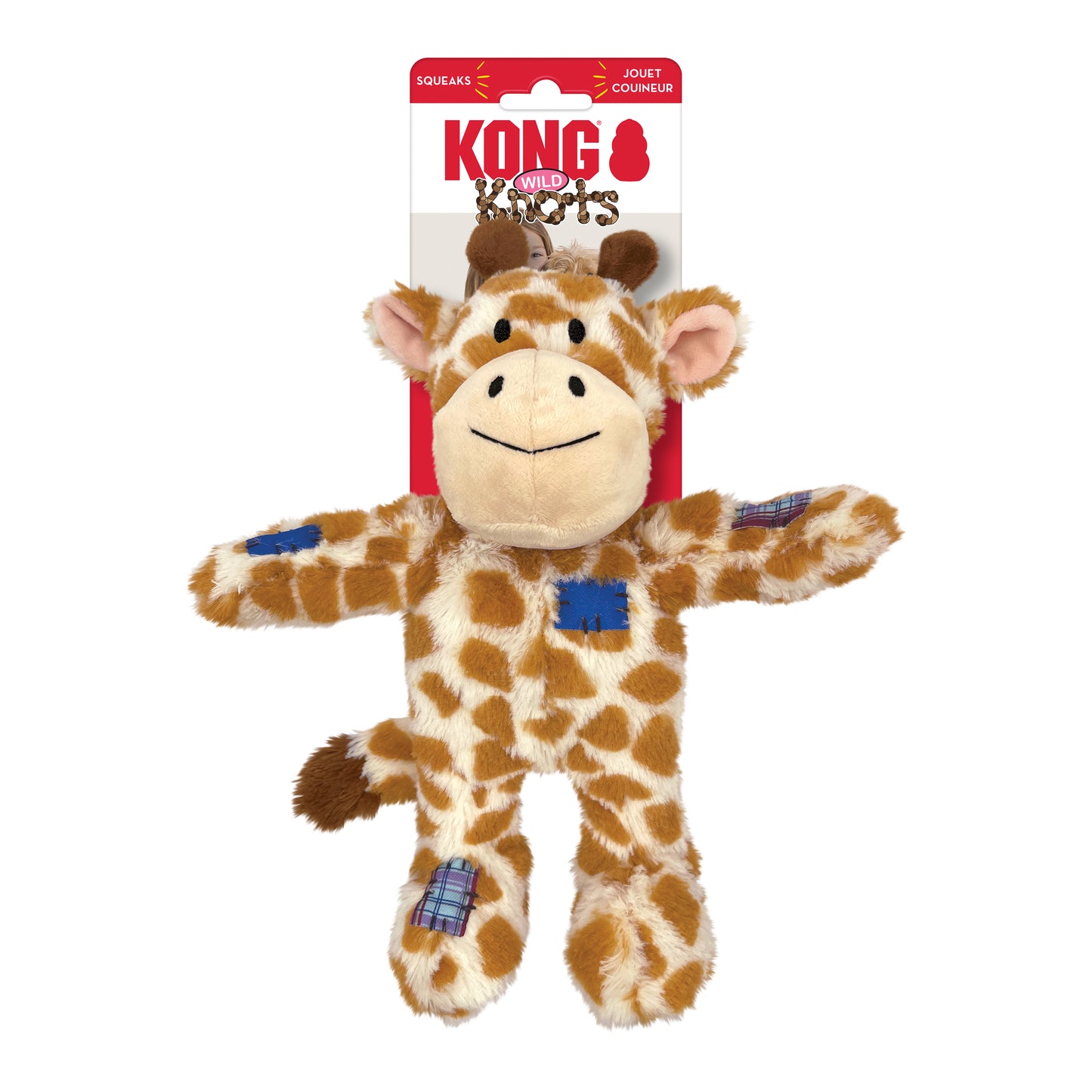 KONG Wild Knots Dog Toy Giraffe Medium/Large 035585509372