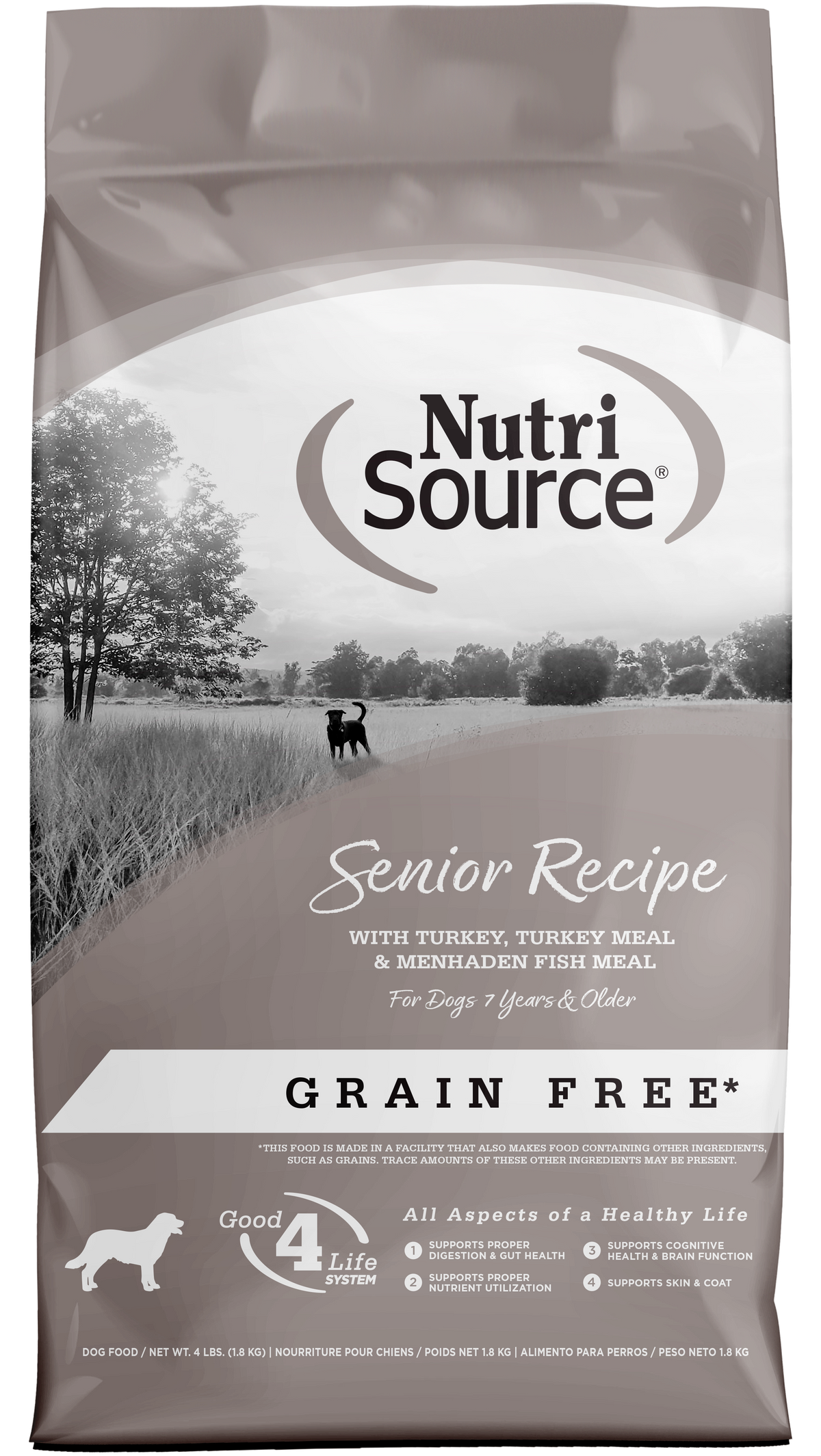 NutriSource Senior Grain Free Dry Dog Food Turkey 4 lb – Pets Warehouse