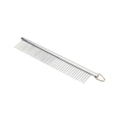 Safari Dog Grooming Comb Medium/Fine Silver 4.5