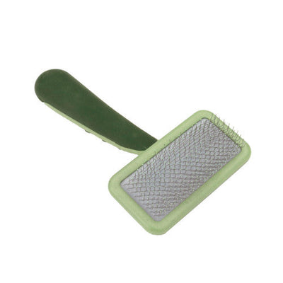 Safari Dog Soft Slicker Brush Light Green/Dark Green LG