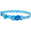 Safe Cat Fashion Adjustable Breakaway Collar Daisy Blue 3/8 in x 8 - 12