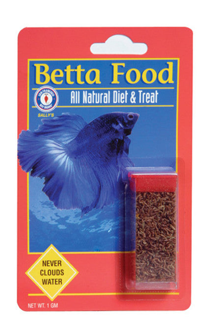 San Francisco Betta Food Bloodworms Freeze Dried Fish 0.035 oz - Aquarium