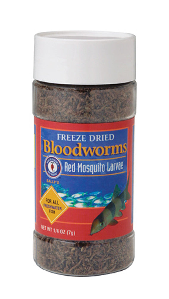 San Francisco Bloodworms Freeze Dried Fish Food 0.25 oz