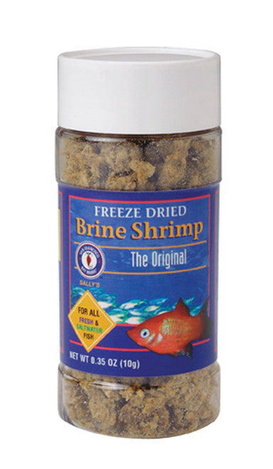 San Francisco Brine Shrimp Freeze Dried Fish Food 0.35 oz - Aquarium