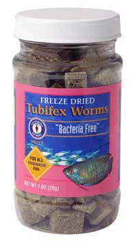 San Francisco Freeze Dried Tubifex Worms 28gm {L + 1} 009031 - Aquarium