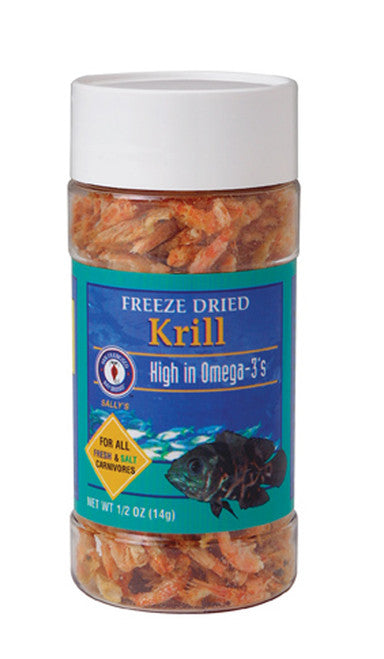 San Francisco Krill Freeze Dried Fish Food 0.5 oz - Aquarium