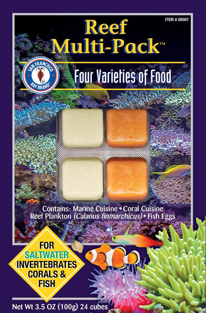 San Francisco Reef Multi-Pack Frozen Fish Food 3.5 oz SD-5