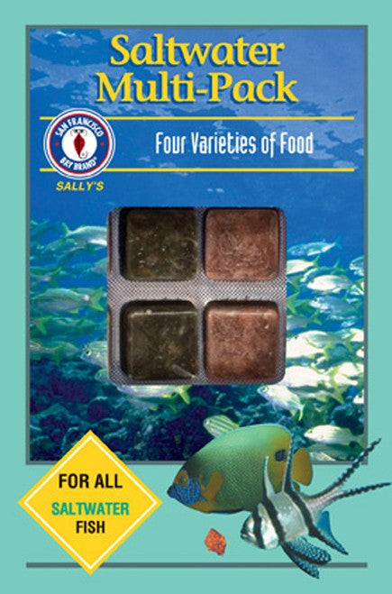 San Francisco Saltwater Multipack Frozen Fish Food 3.5 oz SD - 5 - Aquarium