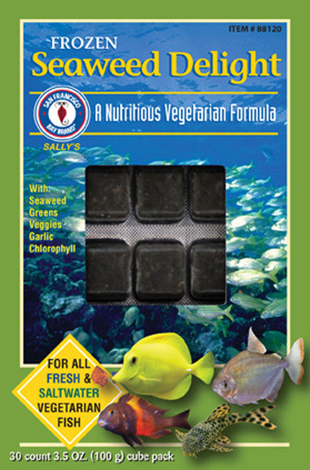 San Francisco Seaweed Delight Frozen Fish Food 3.5 oz SD - 5 - Aquarium