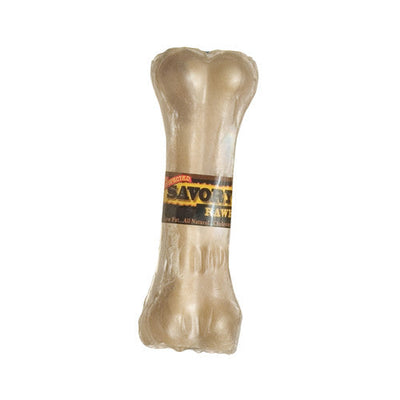 Savory Prime Pressed Rawhide Bones Bulk Natural 4.5 in - Dog