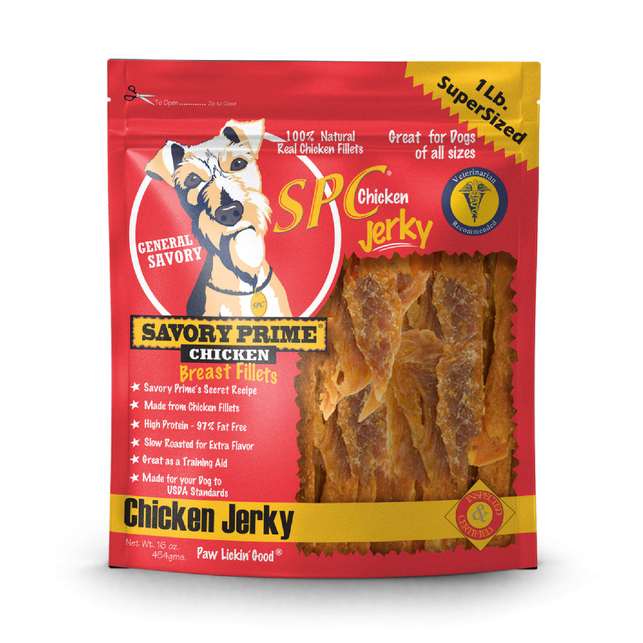 Savory Prime SPC Jerky Treats Chicken 16 oz