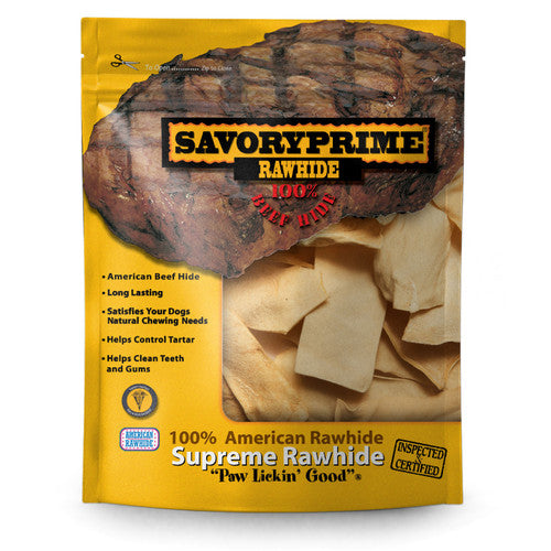 Savory Prime Supreme Rawhide Chips Chicken 1 lb - Dog