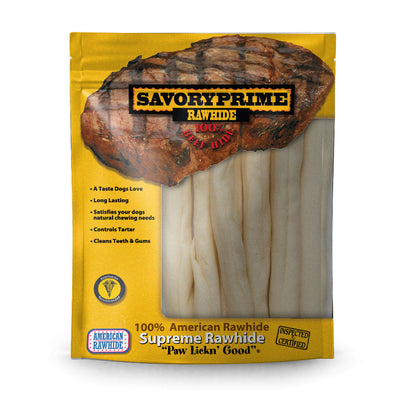 Savory Prime Supreme Rawhide Retriever Roll Natural 4.8 oz 7 pk