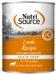 NutriSource Grain Free Canned Dog Food Lamb 12ea/12.3 oz 073893021247