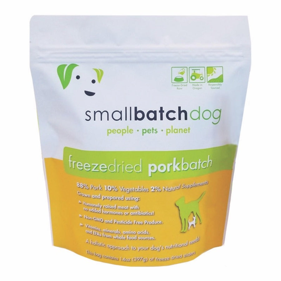 SMALLBATCH DOG FREEZE-DRIED PORK SLIDER 14OZ