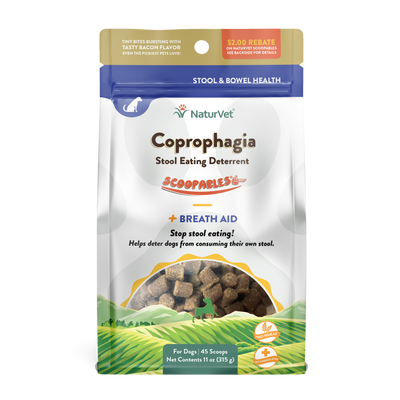 NaturVet Scoopables Coprophagia Stool Eating Deterrent for Dogs 11 oz 797801605311