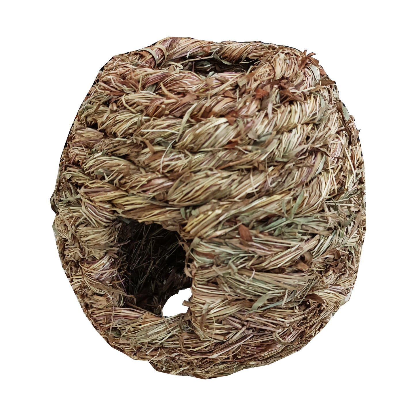 A & E Cages Small Animal Multi-Hole Grass Play Ball Natural Medium 644472001174