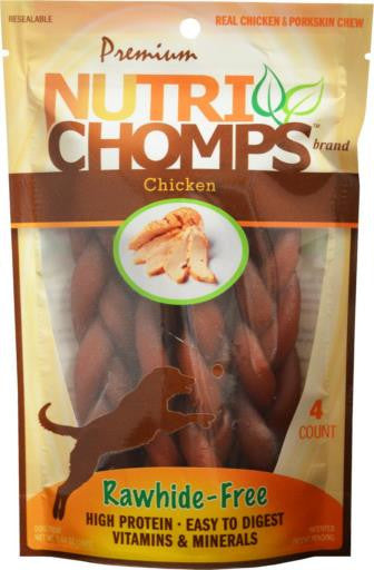 Scott Pet 4ct 6" Chicken Flavor Braid {L-1}159189 015958988133