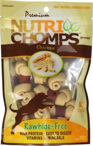 Scott Pet 8ct Chicken Mini Knot with Flavor Wrap {L - b}159185 - Dog