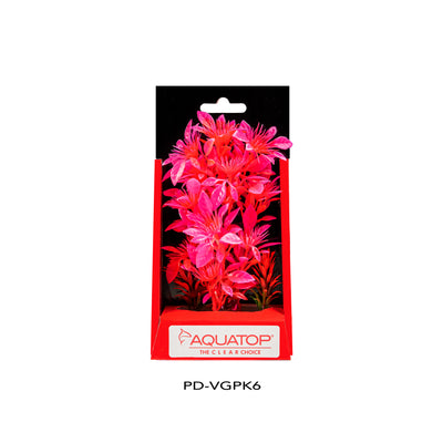 Aquatop Vibrant Garden Plant Pink 6 in 810074880268