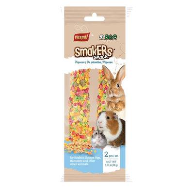 A & E Cages Vitapol Smakers Small Animal Treat Stick Popcorn 2 pk 644472991505