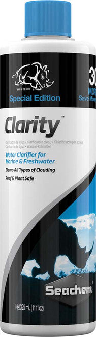 Seachem Clarity Ultimate Water Clarifier 325ml/11oz BONUS SIZE - Aquarium