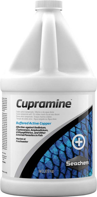 Seachem Cupramine Copper Treatment 67.6 fl. oz - Aquarium