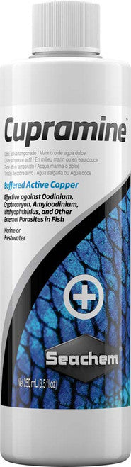 Seachem Cupramine Copper Treatment 8.5 fl. oz - Aquarium