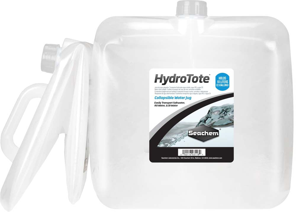Seachem HydroTote Collapsible Water Jug White 2.5 Gallon/10 Liter