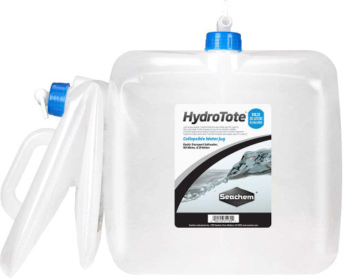 Seachem HydroTote Collapsible Water Jug White 5.3 Gallon/20 Liter - Aquarium