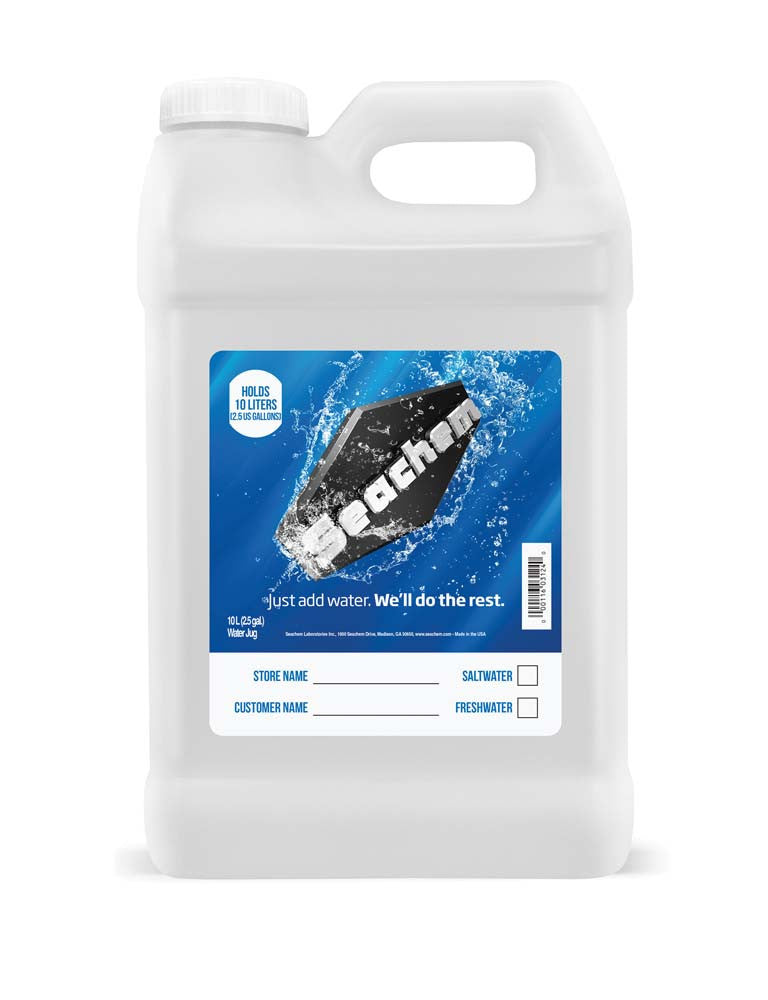 Seachem Just Add Water Jug White 2.5 Gallon/10 Liter